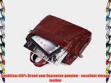 G-JMD Profession Genuine Leather Business Briefcase Messenger Bag Shoulder Bag Laptop Bag(Red