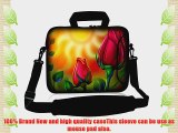 Waterfly? Full Rose 15 15.4 15.6 Inch Laptop Notebook Computer Netbook Soft Shoulder Bag Messenger