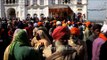 Sikh pilgrims gather for Hola Mohalla festival at Kesgarh Sahib Gurudwara - Punjab