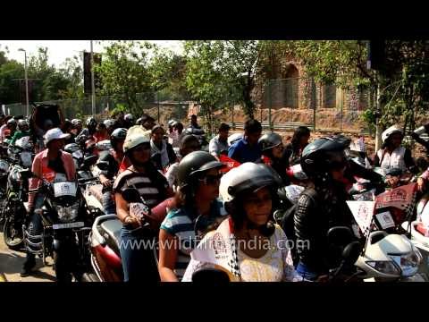 Thousands of women participate in Women's Bike rally in Delhi