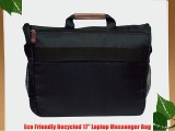 Eco Friendly Recycled 17 Laptop Messenger Bag