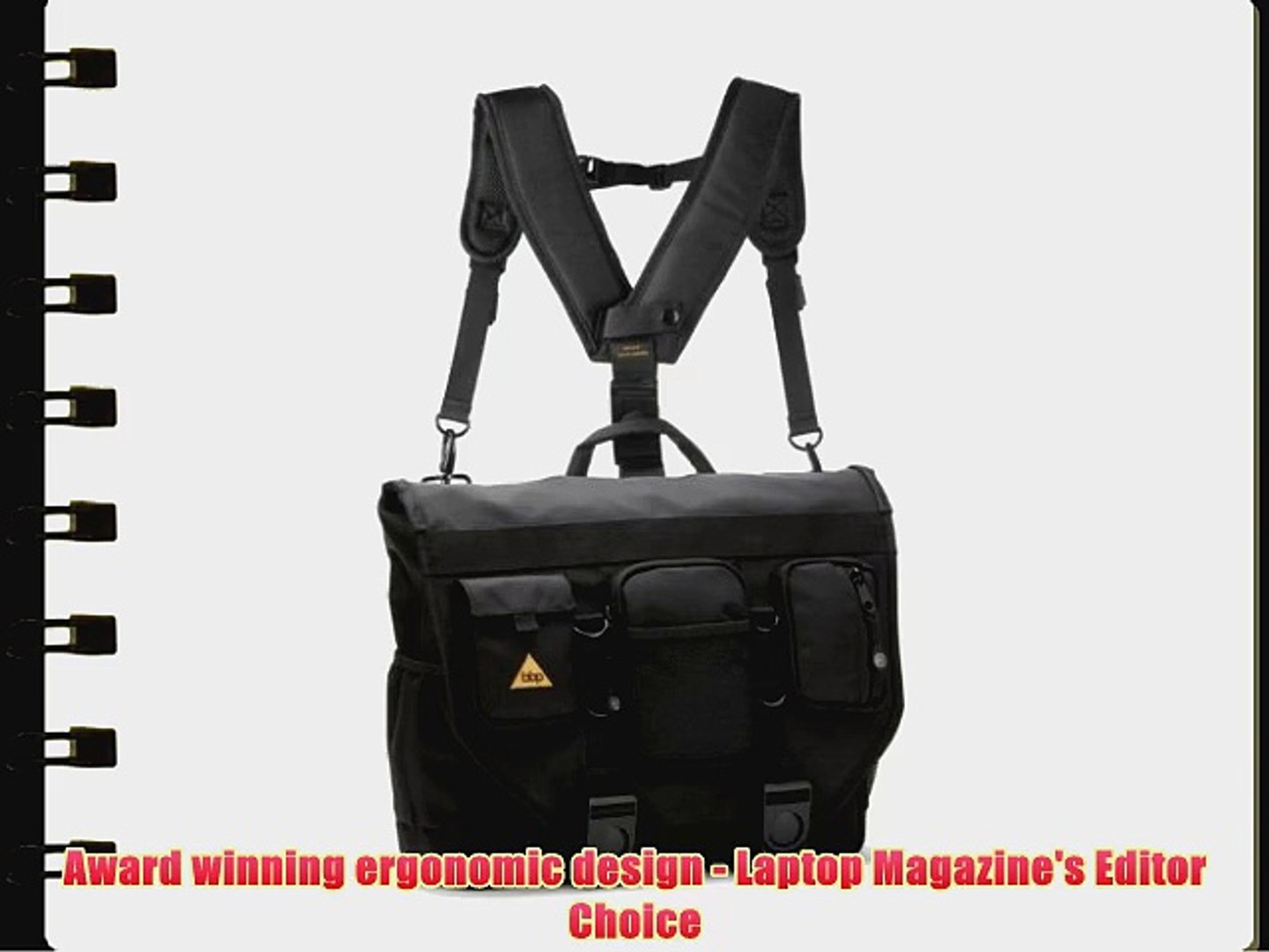 bbp hamptons hybrid messenger backpack laptop bag obsidian black large BBP Hamptons Hybrid Messenger/Backpack Laptop Bag Obsidian Black Large