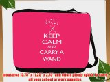 Rikki KnightTM Keep Calm and Carry a Wand - Tropical Pink Color Messenger Bag - Shoulder Bag