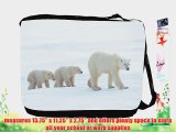 Rikki KnightTM Polar Bears together Messenger Bag - Shoulder Bag - School Bag for School or