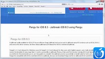 Jailbreak ios 8.3 Untethered With Pangu For iOS 8 iPhone 6,5,5S,4,3GS,iPod Touch iPad