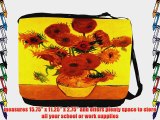 Rikki KnightTM Van Gogh Art Still Life with Fifteen Sunflowers Messenger Bag - Shoulder Bag
