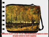 Rikki KnightTM Van Gogh Art Lane with Poplars Messenger Bag - Shoulder Bag - School Bag for
