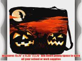 Rikki KnightTM Halloween Pumpkins Glow Messenger Bag - Shoulder Bag - School Bag for School