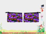 Rikki KnightTM Purple Pansies Flowers in Field Messenger Bag - - Shoulder Bag - School Bag