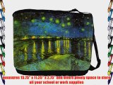 Rikki KnightTM Van Gogh Art Red Rhone Messenger Bag - Shoulder Bag - School Bag for School