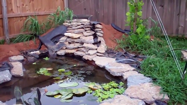 Steve's garden pond up date. Garden Pond water fall