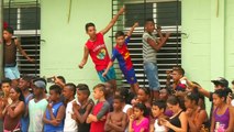 Sergio Ramos jugó fútbol con niños cubanos durante su visita a la isla