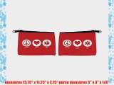 Rikki KnightTM Peace Love EMT Red Color Messenger Bag - - Shoulder Bag - School Bag for School