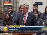 27NOV 1009 TV10 DECLARACIONES DEL PRESIDENTE DE CHILE SEBASTIÁN PIÑERA  SOBRE LA HAYA PERÚ    CHILE