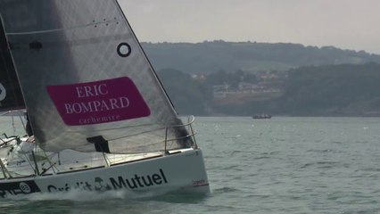 Arrivée de Sébastien Simon (Bretagne Crédit Mutuel Espoir)