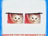 Rikki KnightTM Cat on Pink Satin Messenger Bag - - Shoulder Bag - School Bag for School or