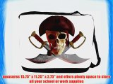 Rikki KnightTM Pirate Skull on Swords Messenger Bag - Shoulder Bag - School Bag for School