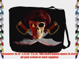 Rikki KnightTM Pirate Fire Skull on Swords Messenger Bag - Shoulder Bag - School Bag for School