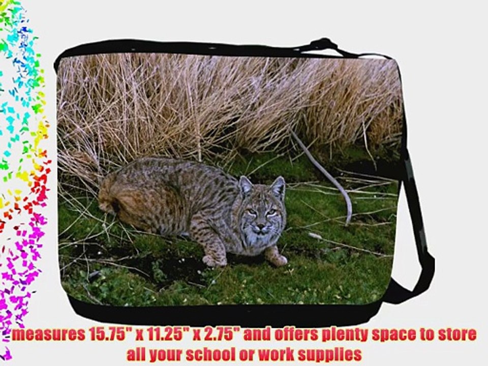 Rikki KnightTM Bob Cat Messenger Bag - Shoulder Bag - School Bag for School or Work