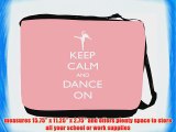 Rikki KnightTM Keep Calm and Dance On - Light Pink Color Messenger Bag - Shoulder Bag - School