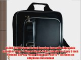 BLACK SILVER Smart Travel Carrying Case with Adjustable Shoulder Strap // Airport Check-Point-Friendly