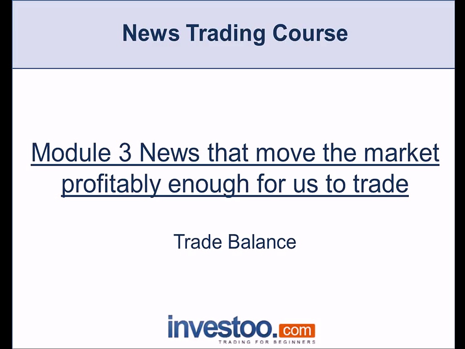 How to Trade the Trade Balance