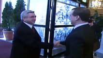 Сочи  23.01.12.Serzh Sargsyan Ilham Aliev Dmitry Medvedev