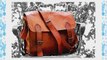 16 Inches Distressed Leather Satchel/messenger Bag for Men/women