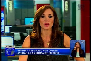 Guardia asesinado por querer ayudar a la víctima de un robo