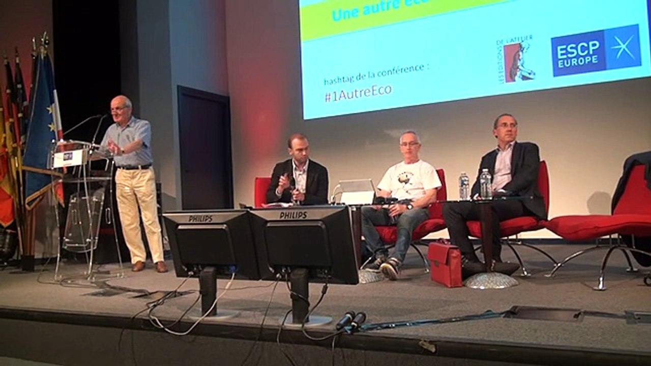"L'imposture économique", table-ronde Steve Keen, Gaël Giraud et Claude Simon, ESCP, Paris, 16 juin 2015, 1 de 3