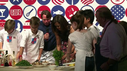 Michelle Obama à Milan contre la malbouffe
