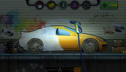 Purple car for kids | Cartoon about wash car | Dessin animé sur la voiture de lavage | Ganzelize San