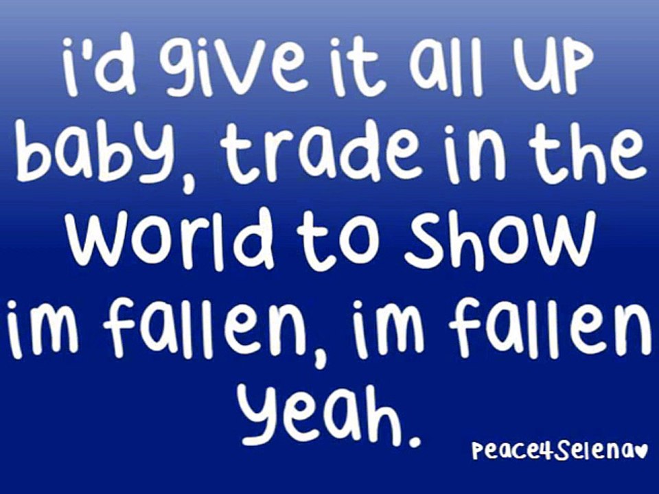 Fallen - Jason Derulo Lyrics On Screen