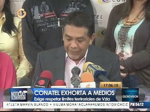 Conatel exhorta a medios a respetar límites territoriales de Venezuela