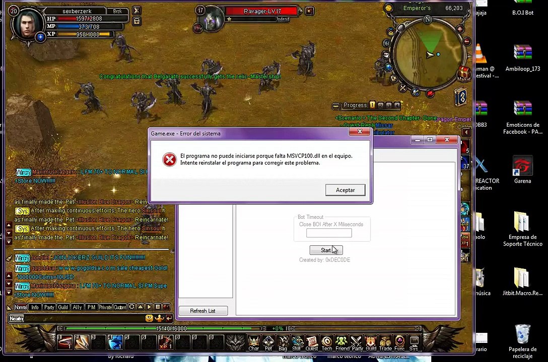 Battle of the Immortals Bot-Hack V3 (Working August 4th)