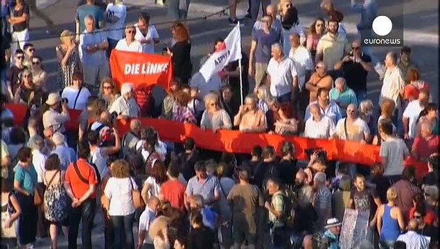 Греція: акція протесту проти тиску міжнародних кредиторів