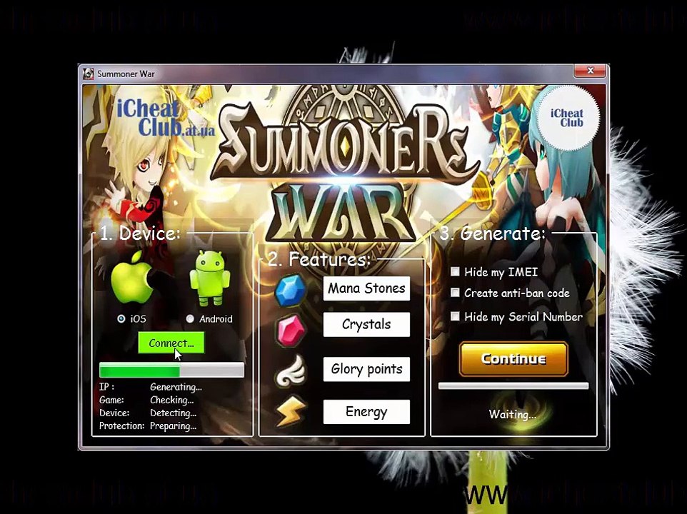 Summoners War Sky Arena Ressources Générateur 2015 | Pierres de Mana, Cristaux, Glory Points, de l'énergie français