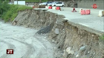 Gros chantier sur la route des Gorges de l'Arly