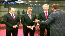 Interview in Den Haag mit Geert Wilders, René Stadtkewitz und Marc Doll