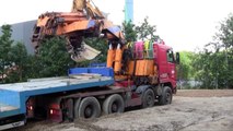 The Stuck Volvo FH16 8x4 Truck With Effer Crane Getting Pulled Out