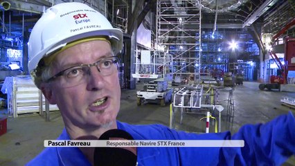 St-Nazaire : l'Harmony of the Seas bientôt sur l'eau...