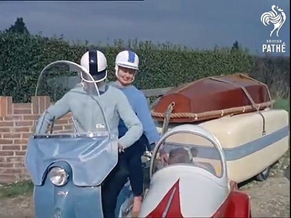 Le motard campeur des années 60, la classe!!!