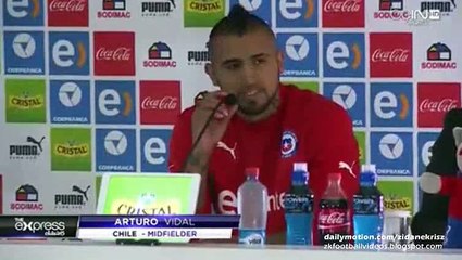 Arturo Vidal Crying and Talking About His Drunk Car Crash - Copa America 2015