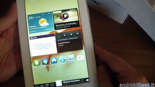 Samsung Galaxy Tab 2 7 pollici - Unboxing & Prime Impressioni