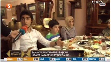 HİDAYET KARACA evinde İLK SAHUR 1-Ramazan 2015