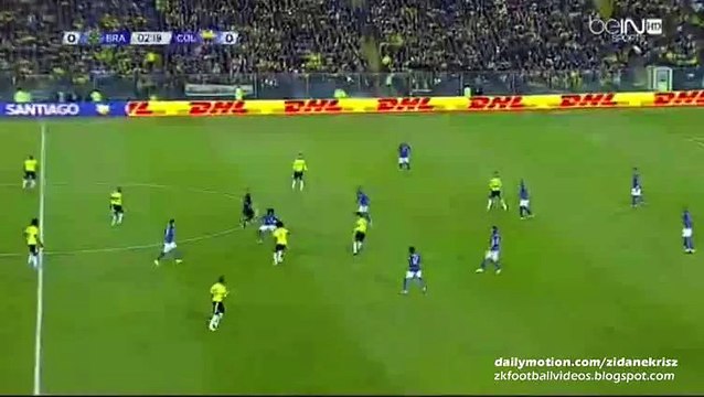 James blocked shot - Brazil v. Colombia 17.06.2015