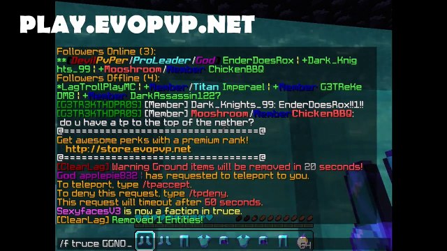 ''SHOUTOUT + PVP : Minecraft OP Factions Let's Play w/ Ender [4] - EvoPVP (1.8)