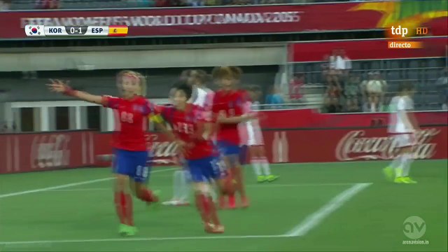 1-1 So-Hyun Cho Goal - South Korea vs Spain 17.06.2015