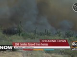 Kearny residents are evacuated by brush fire