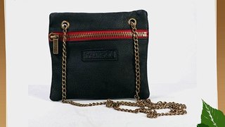 Chain Reaction Shoulder Bag Color: Black / Burgundy